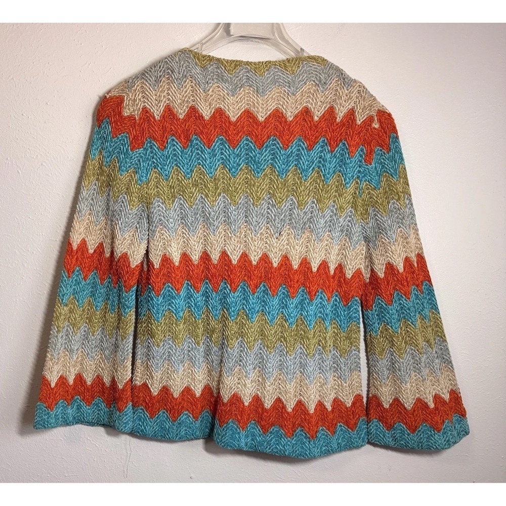 VTG‎ 70s Jantzen Women 38 USA Made Groovy Chunky Knit Bell Sleeve Southwestern